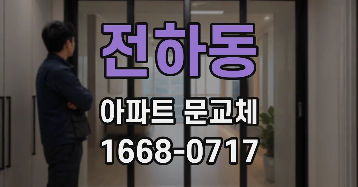 전하동 아파트 문교체