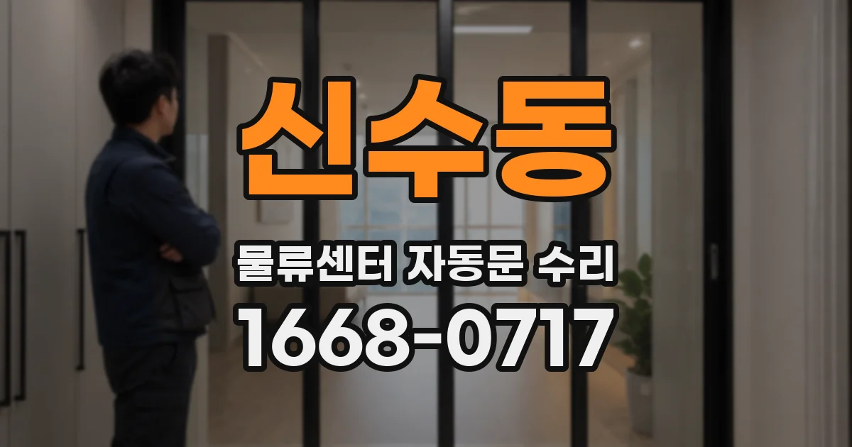 신수동 물류센터 자동문 수리