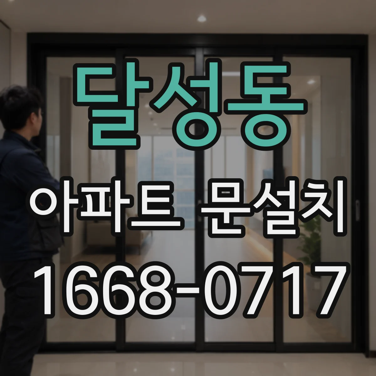 달성동 아파트 문설치
