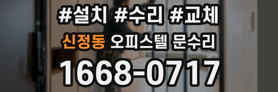 신정동 오피스텔 문수리