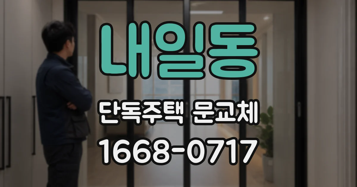 내일동 단독주택 문교체