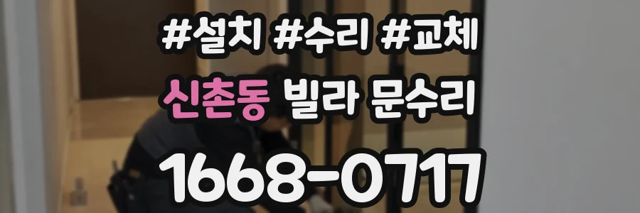 신촌동 빌라 문수리