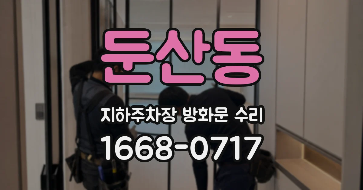 둔산동 지하주차장 방화문 수리