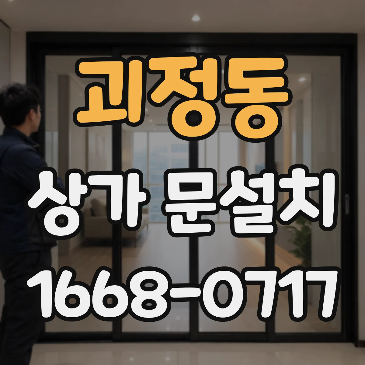 괴정동 상가 문설치