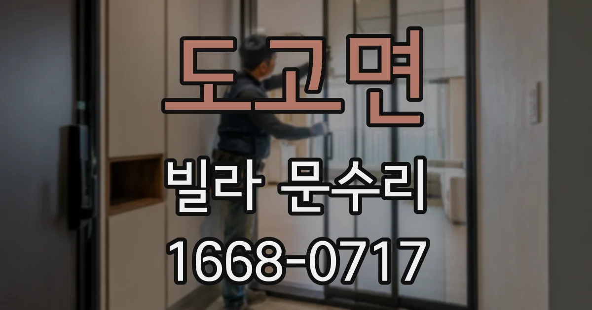 도고면 빌라 문수리