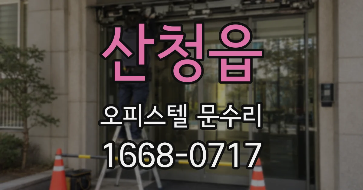 산청읍 오피스텔 문수리