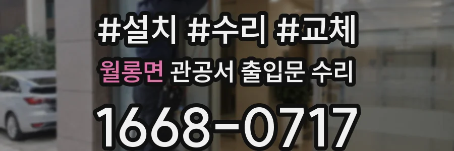 월롱면 관공서 출입문 수리