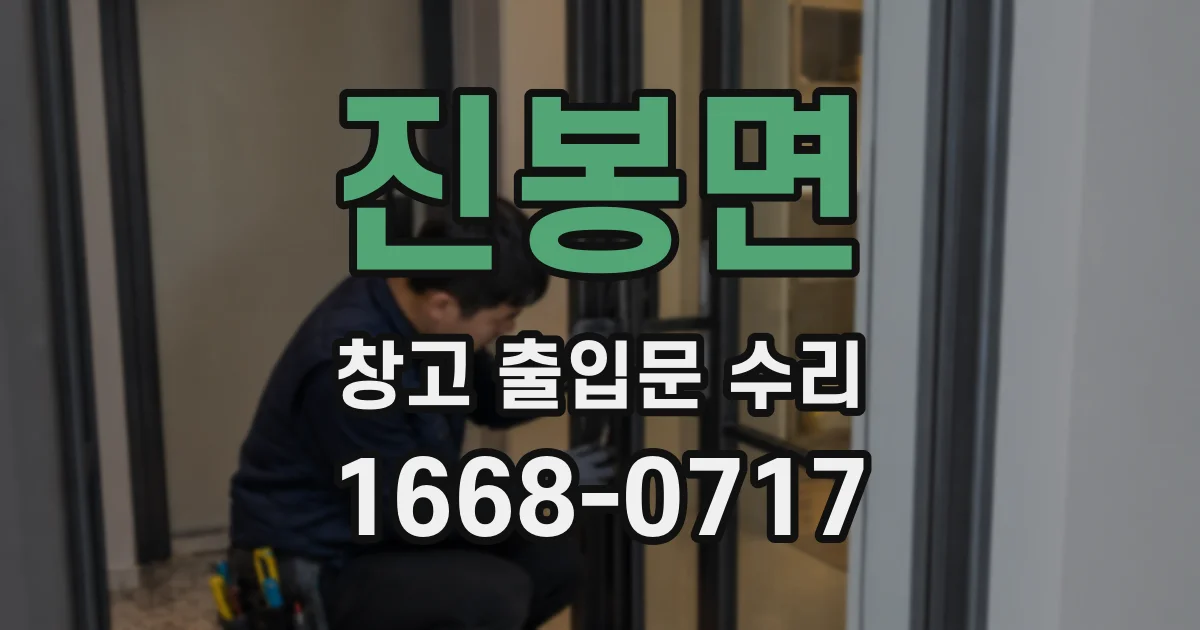 진봉면 창고 출입문 수리