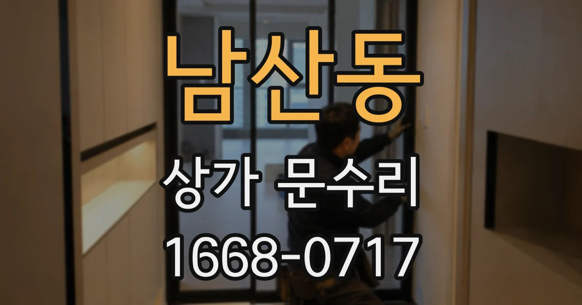 남산동 상가 문수리