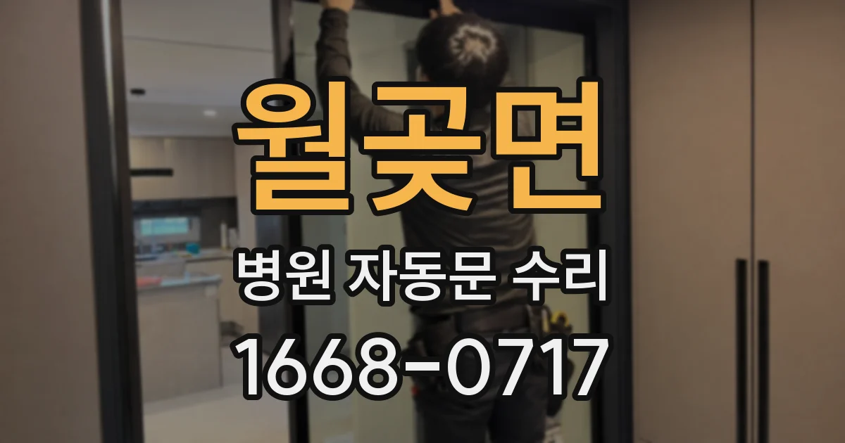 월곶면 병원 자동문 수리