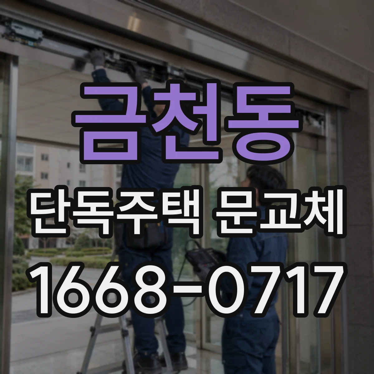 금천동 단독주택 문교체