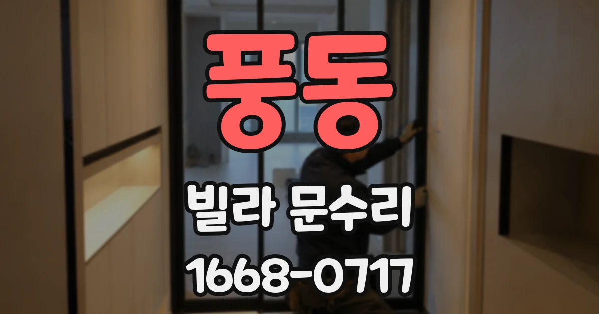 풍동 빌라 문수리