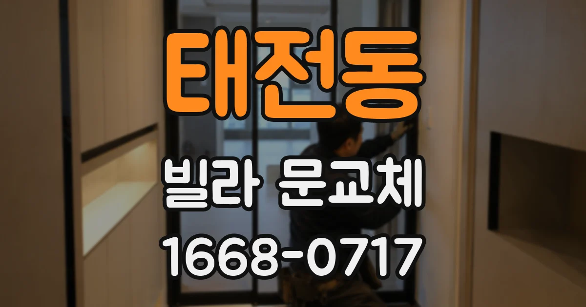 태전동 빌라 문교체