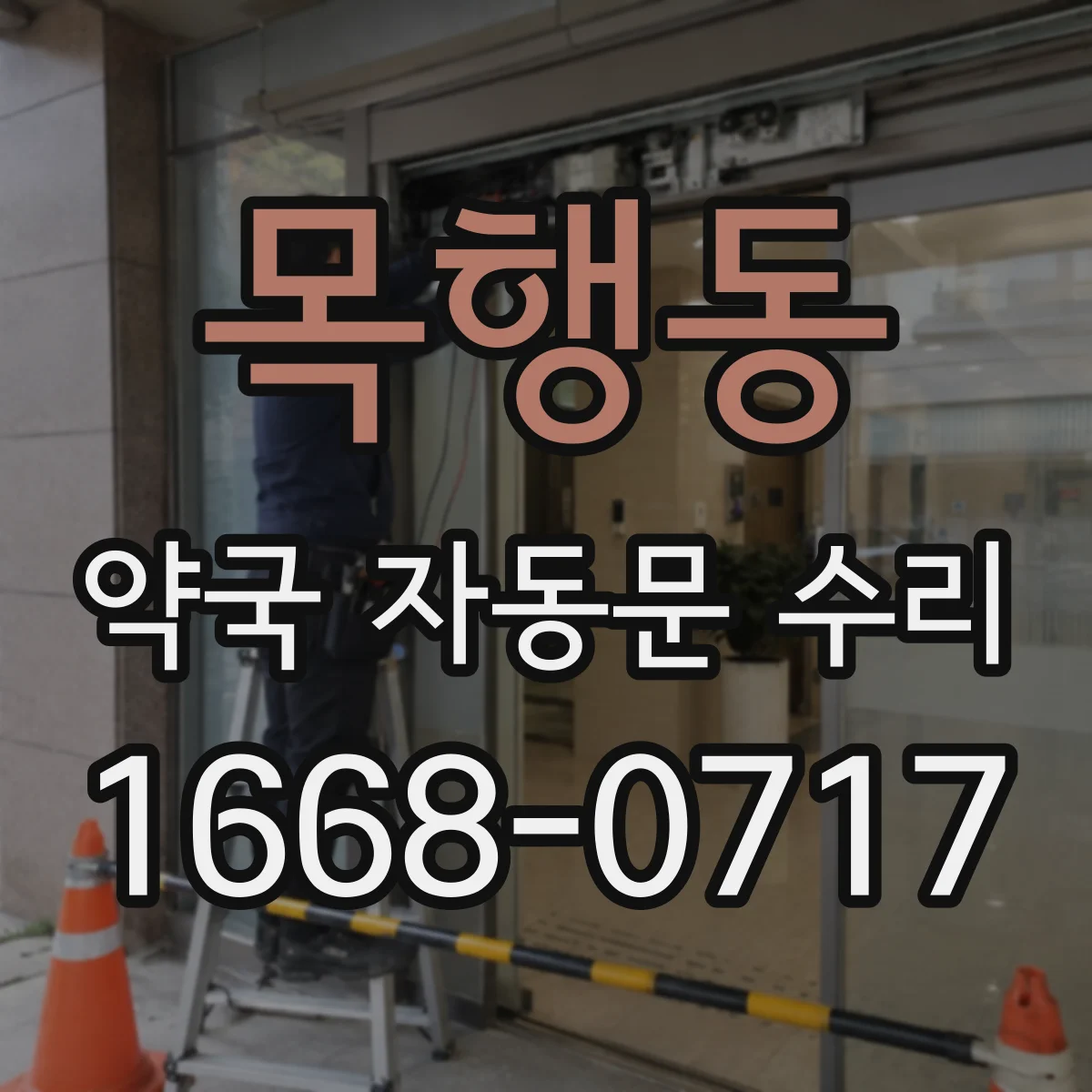 목행동 약국 자동문 수리