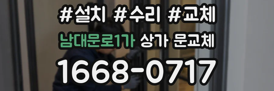남대문로1가 상가 문교체