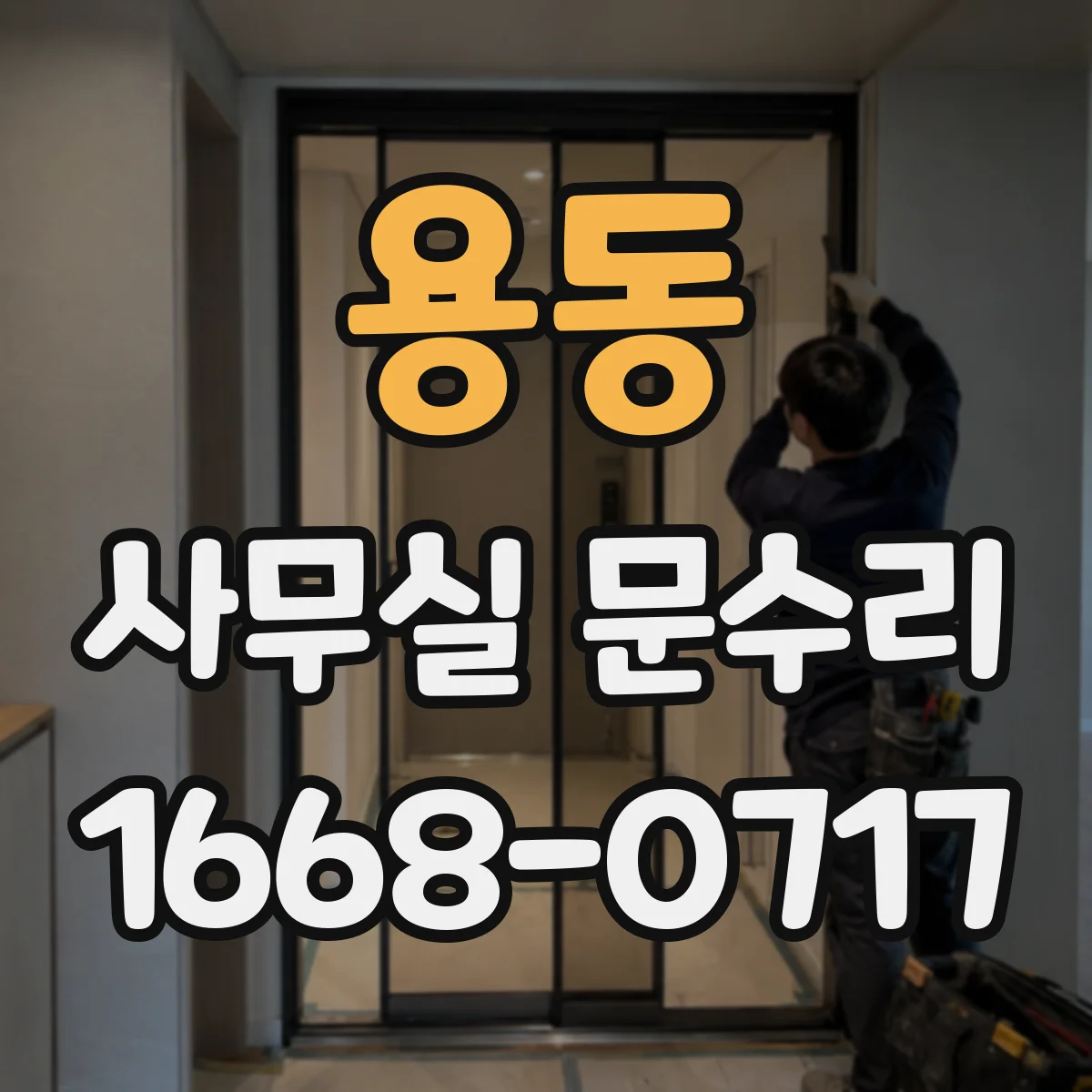 용동 사무실 문수리