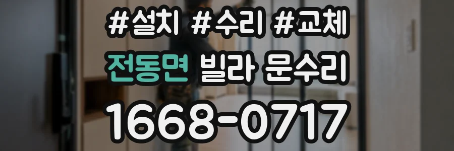 전동면 빌라 문수리