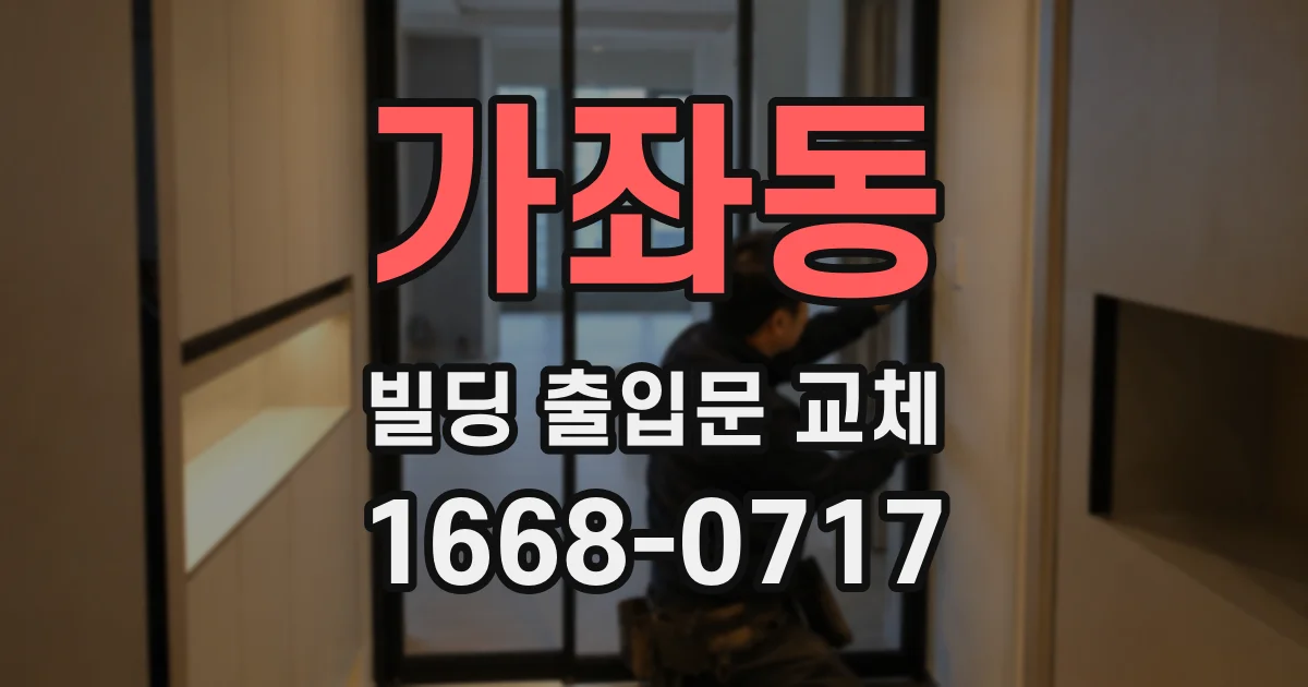 가좌동 빌딩 출입문 교체