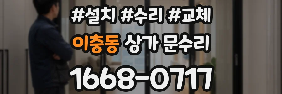 이충동 상가 문수리