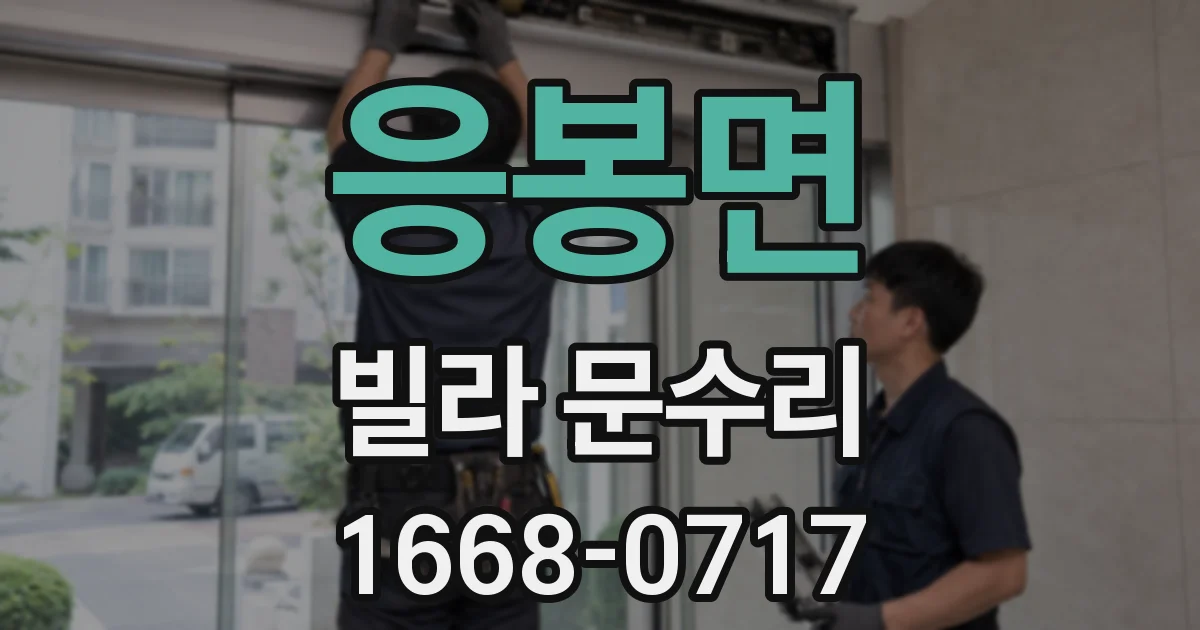 응봉면 빌라 문수리