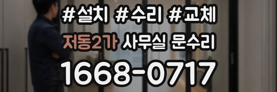 저동2가 사무실 문수리