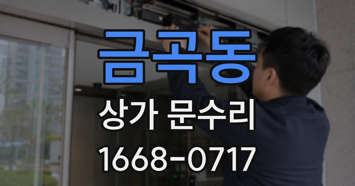 금곡동 상가 문수리