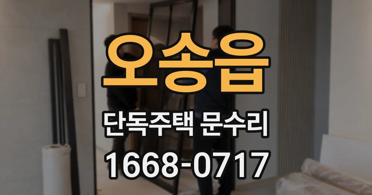 오송읍 단독주택 문수리