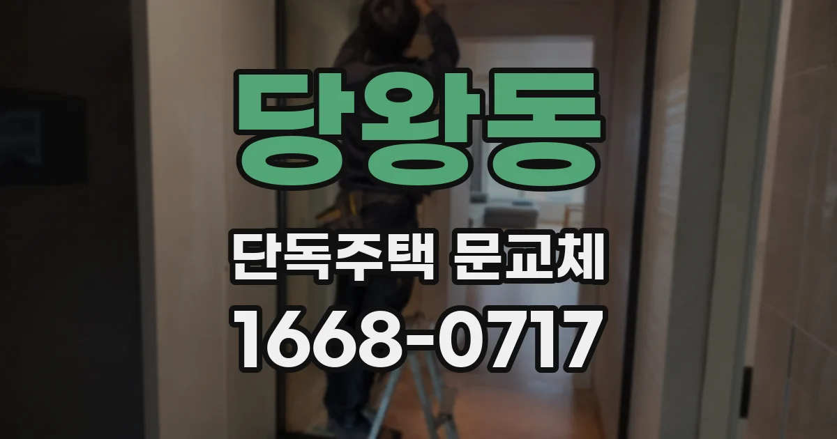 당왕동 단독주택 문교체