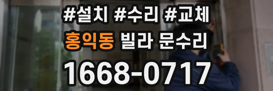 홍익동 빌라 문수리