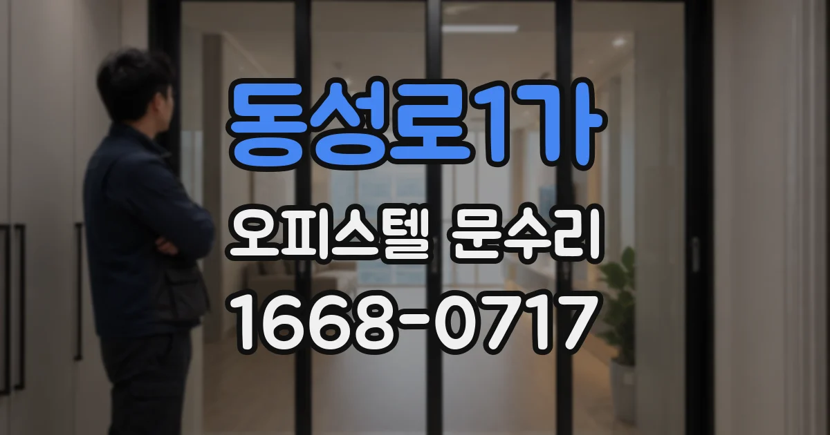 동성로1가 오피스텔 문수리