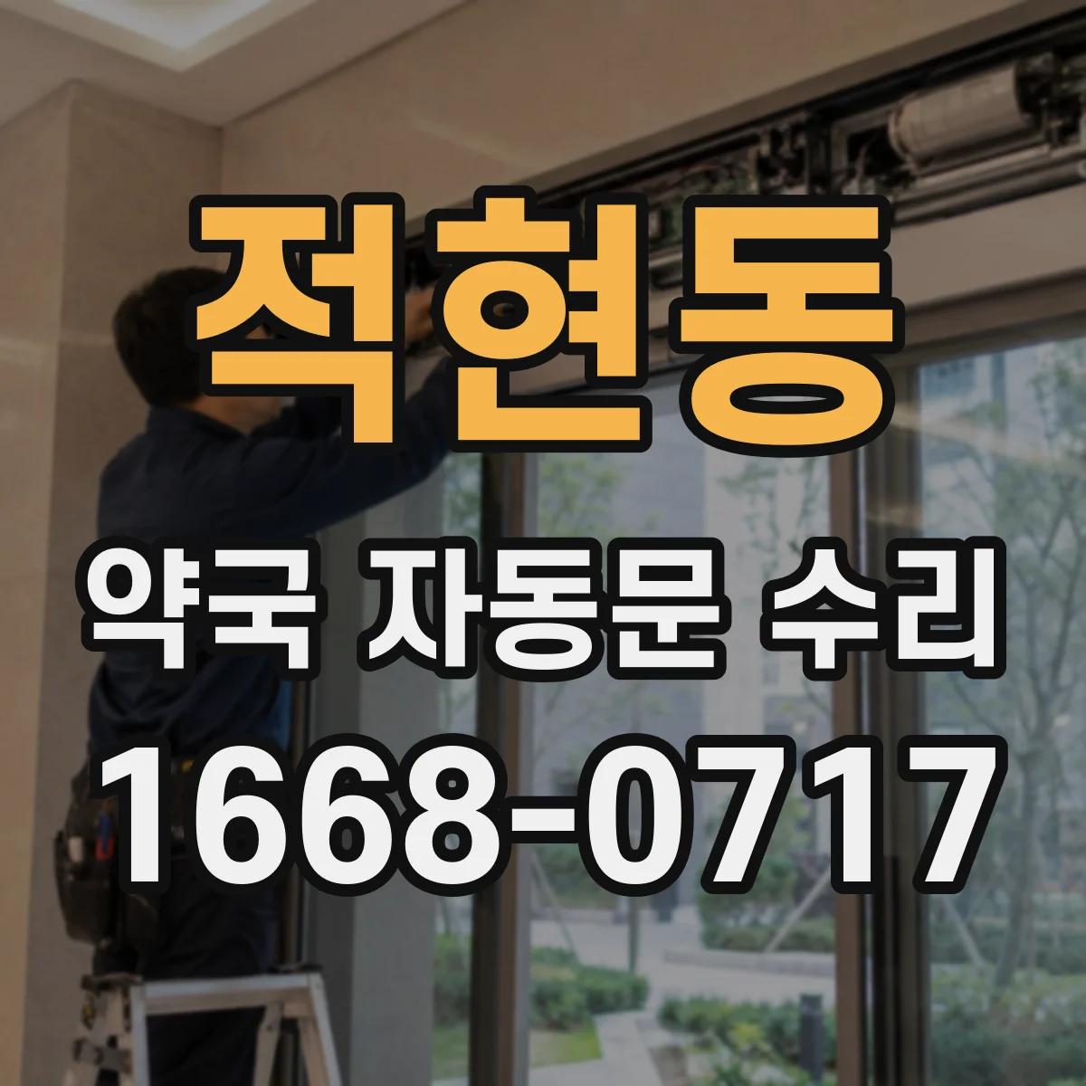 적현동 약국 자동문 수리