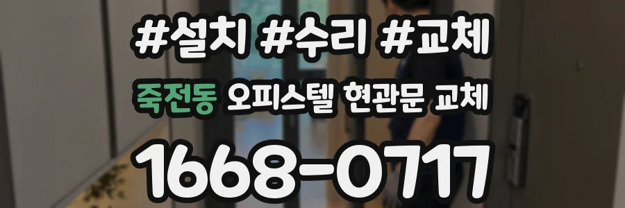 죽전동 오피스텔 현관문 교체