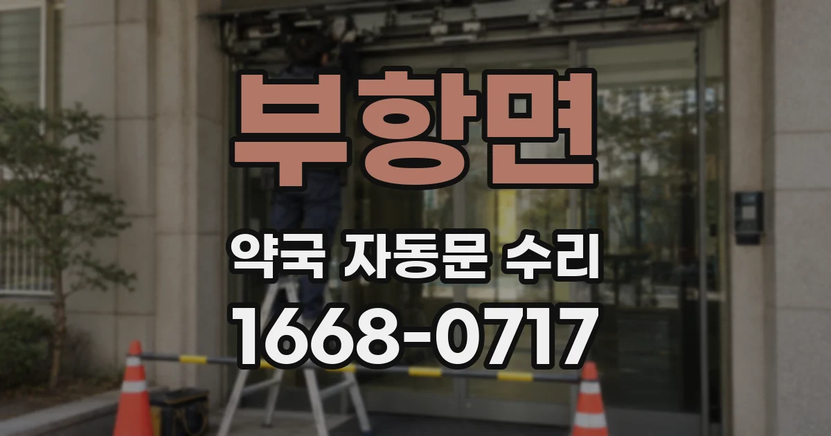 부항면 약국 자동문 수리