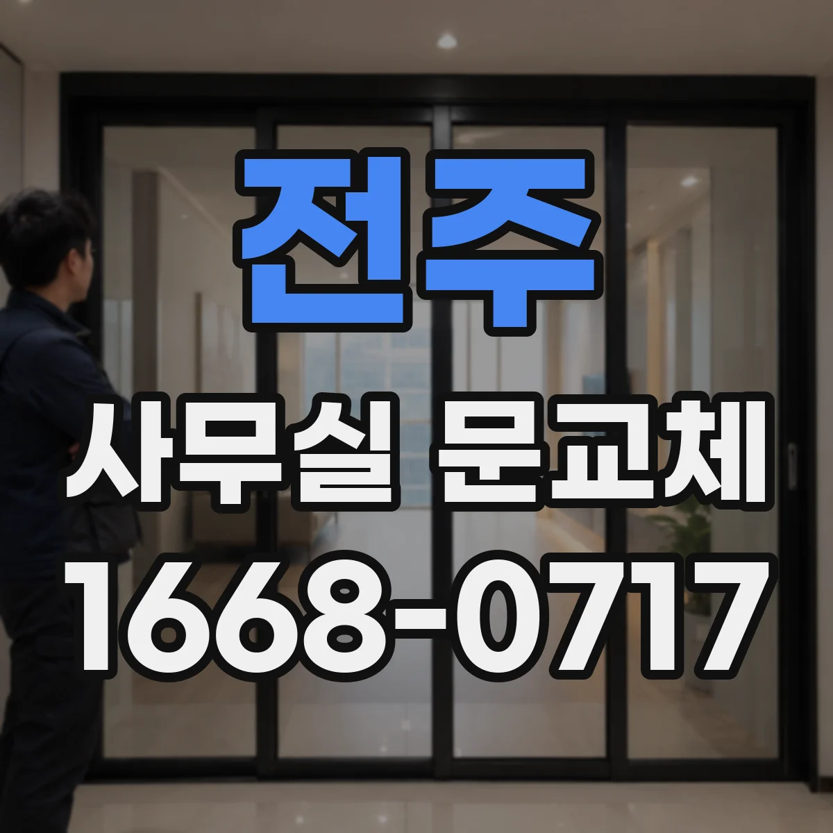 전주 사무실 문교체 시 유리문 안전필름 적용 전 체크리스트