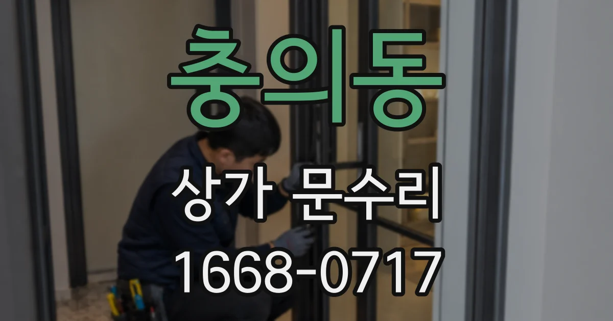 충의동 상가 문수리