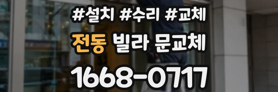 전동 빌라 문교체