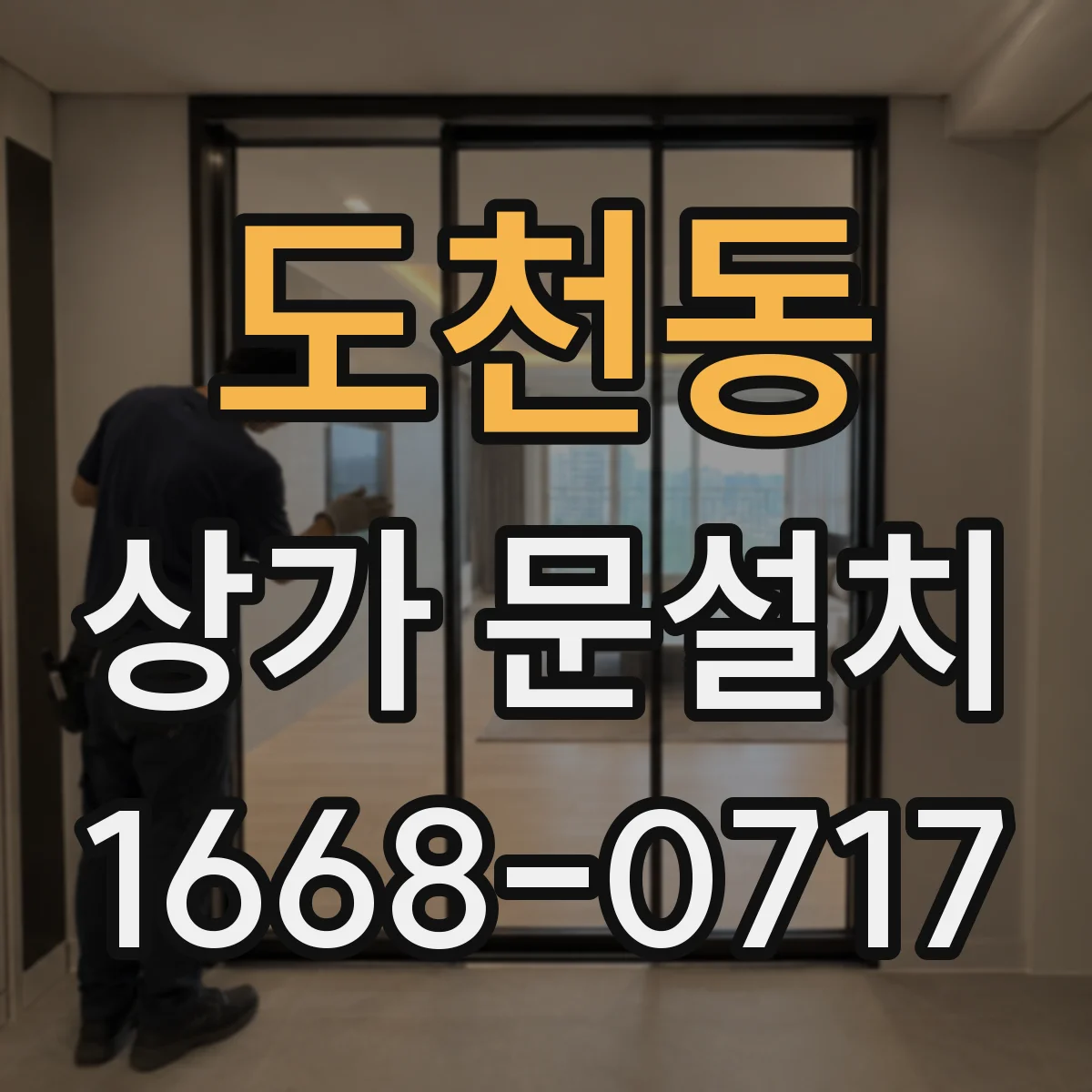도천동 상가 문설치