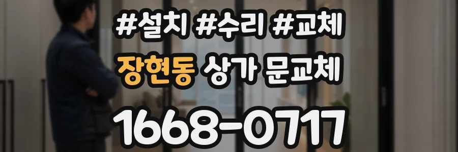 장현동 상가 문교체