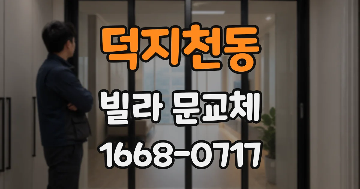 덕지천동 빌라 문교체