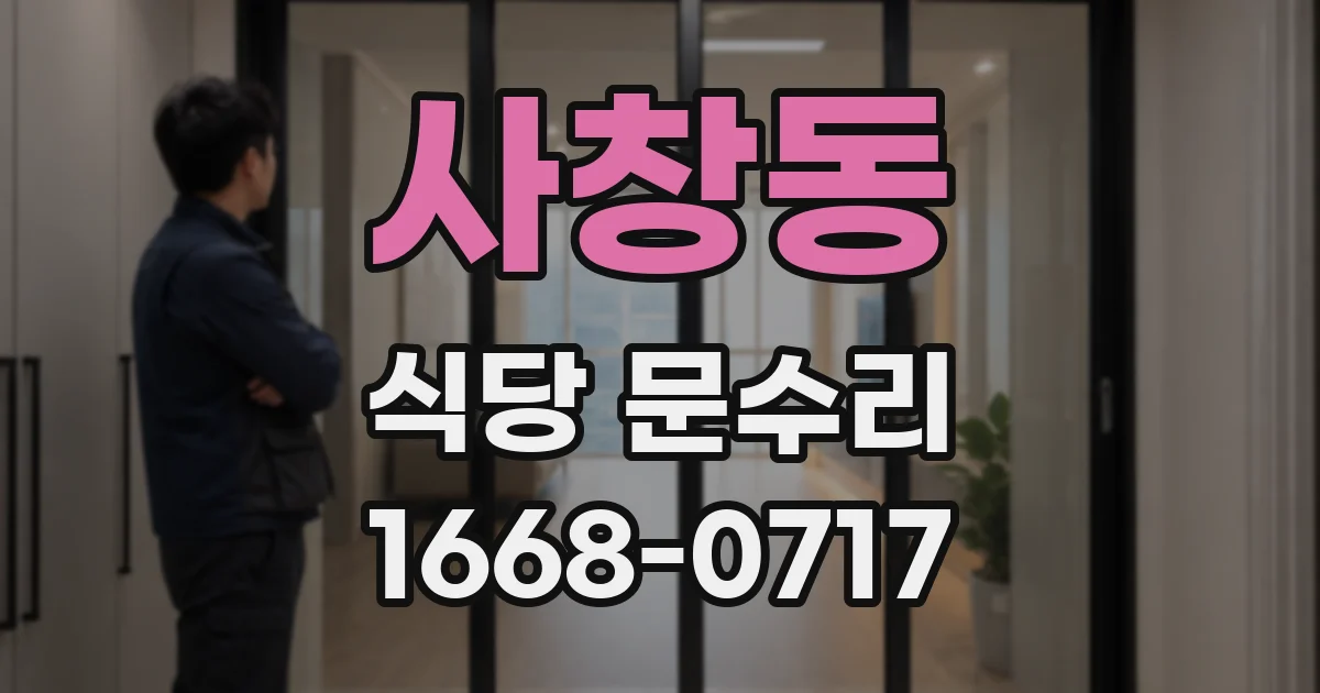 사창동 식당 문수리