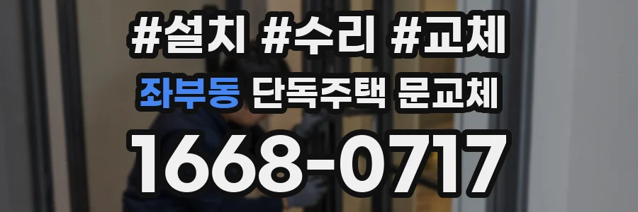 좌부동 단독주택 문교체