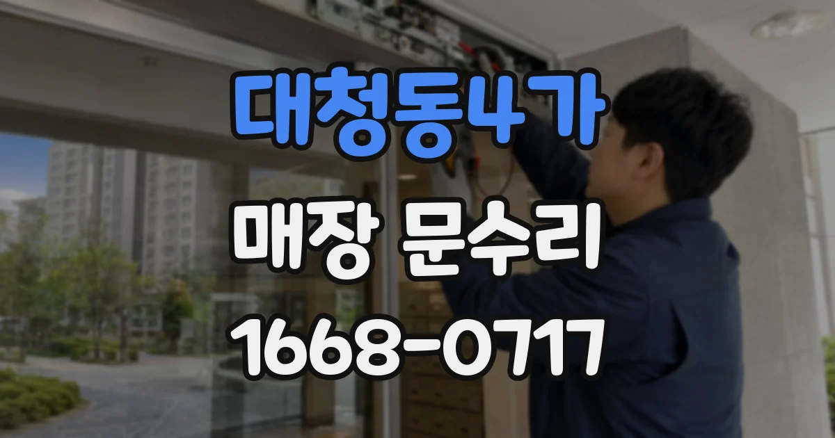 대청동4가 매장 문수리