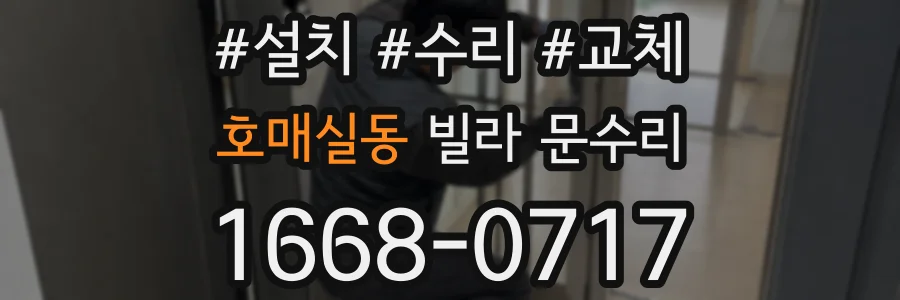 호매실동 빌라 문수리