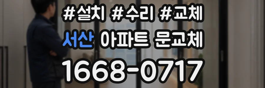 서산 아파트 문교체