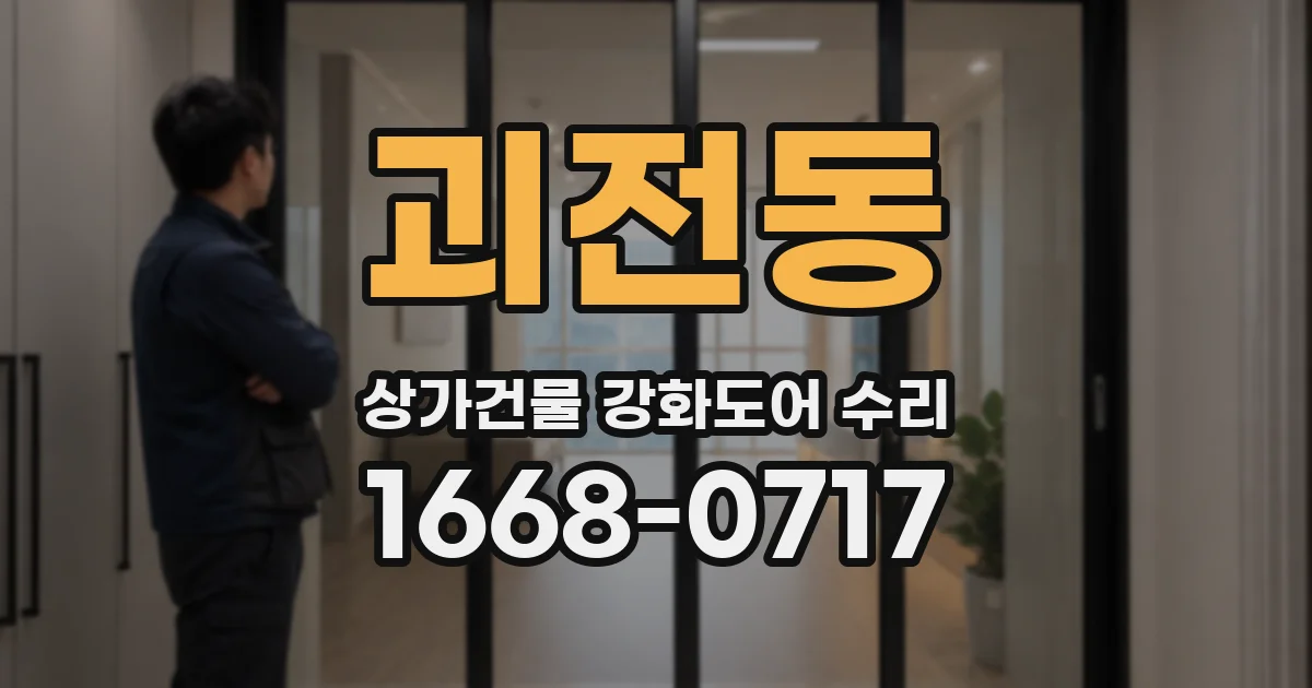 괴전동 상가건물 강화도어 수리