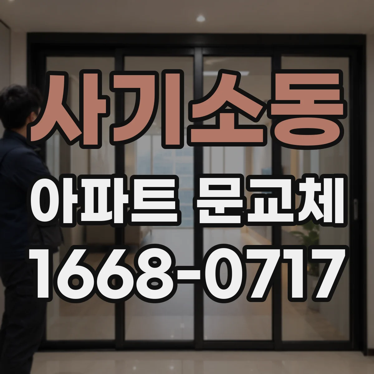 사기소동 아파트 문교체