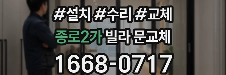 종로2가 빌라 문교체