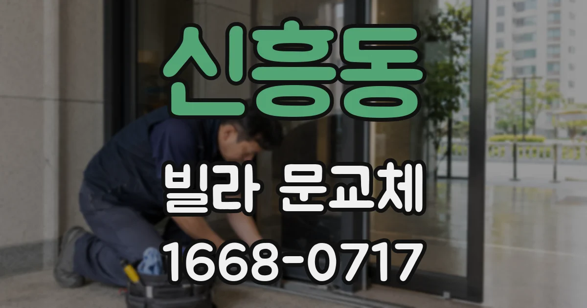신흥동 빌라 문교체