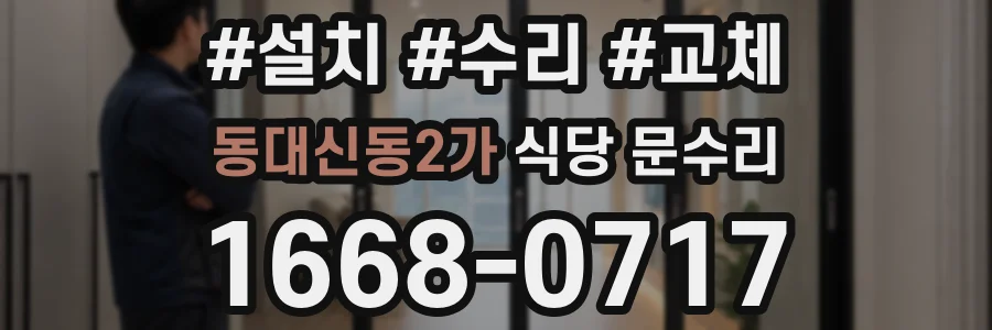 동대신동2가 식당 문수리
