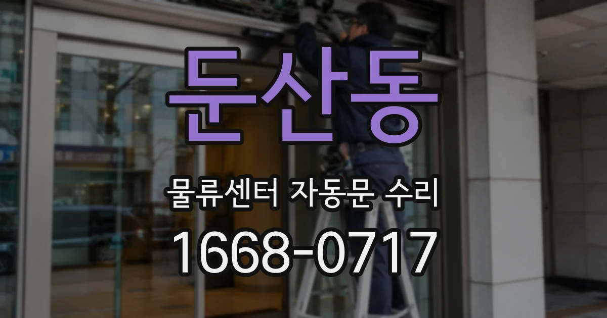 둔산동 물류센터 자동문 수리